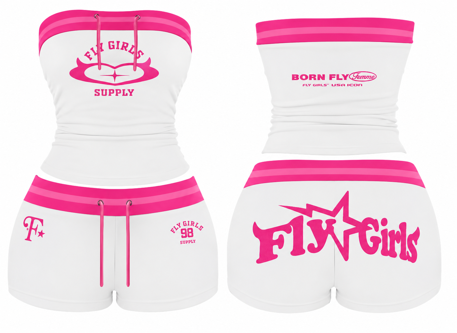 Pink/White