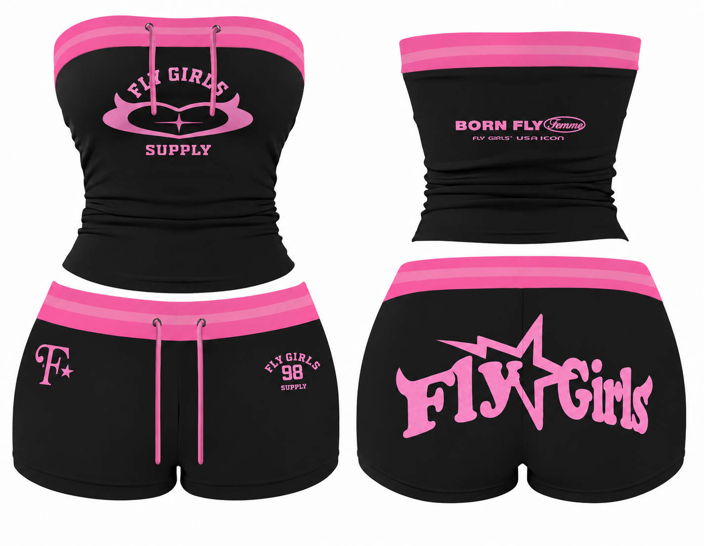 Hot Pink/Black